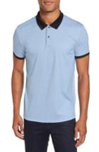 Men's Theory Current Tipped Pique Polo - Blue
