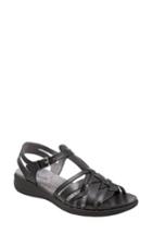 Women's Softwalk Waft Sandal .5 N - Black
