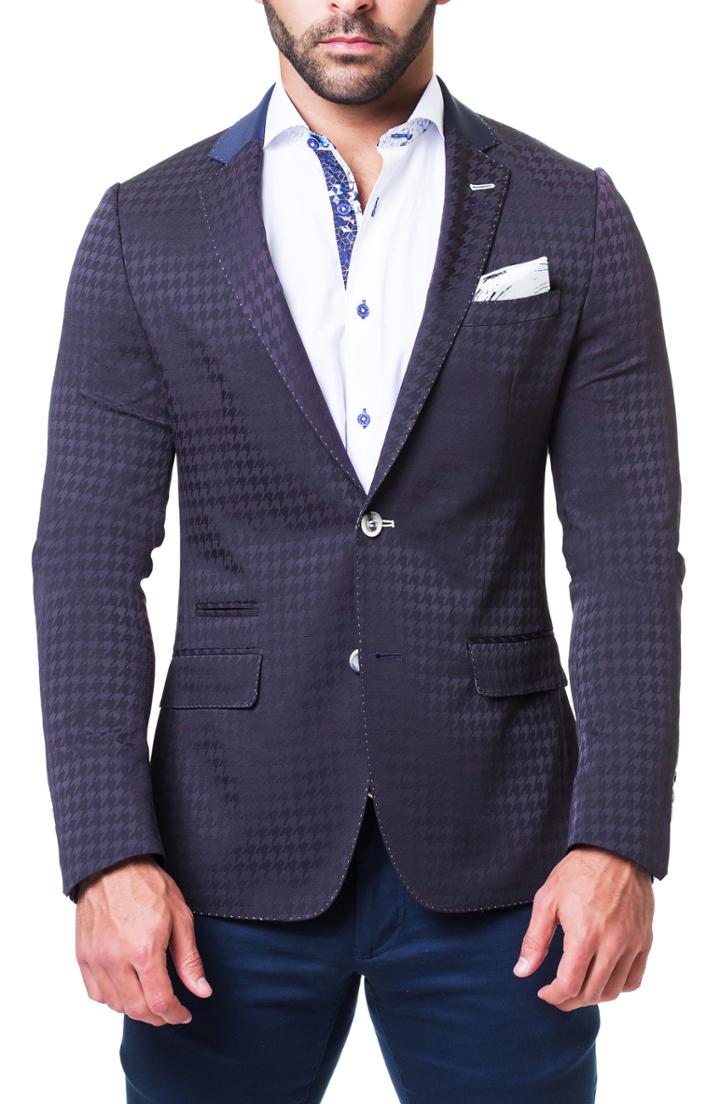 Men's Maceoo Socrate Lion Blazer - Red