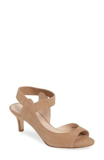 Women's Pelle Moda Berti Peep Toe Sandal M - Brown