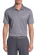 Men's Travis Mathew Thackerson Jacquard Pique Polo, Size - Grey