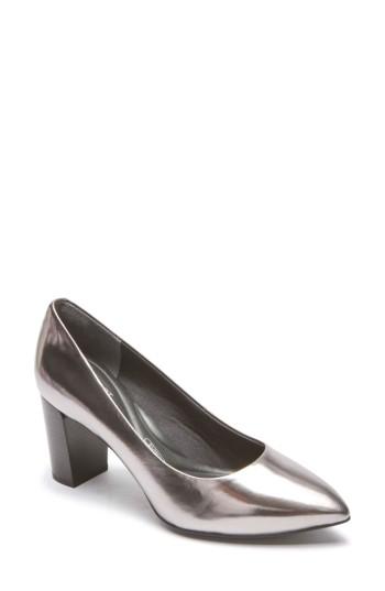 Women's Rockport Total Motion Violina Luxe Pointy Toe Pump M - Metallic