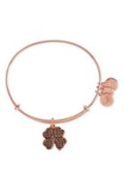 Women's Alex And Ani Four-leaf Clover Adjustable Wire Bangle (nordstrom Exclusive)