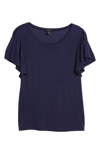 Women's Halogen Slit Sleeve Tee - Blue