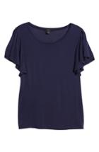 Women's Halogen Slit Sleeve Tee - Blue