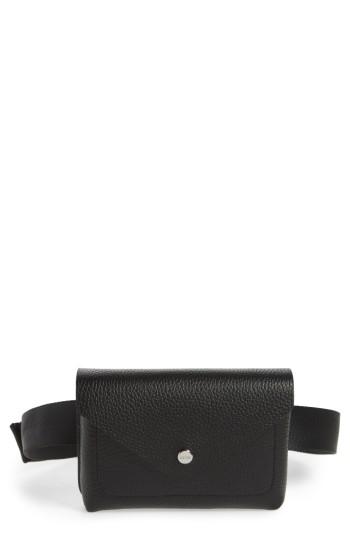 Botkier Vivi Calfskin Leather Convertible Belt Bag - Black