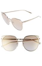 Women's Longchamp 58mm Rounded Cat Eye Sunglasses -