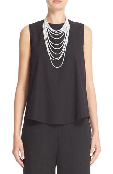 Women's Fabiana Filippi Keyhole Back Poplin Top