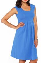 Women's Angel Maternity Stretch Cotton Maternity Dress, Size - Blue