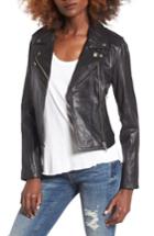 Women's Obey Diablo City Leather Moto Jacket