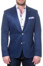 Men's Maceoo Socrate Leaf Print Sport Coat (s) - Blue
