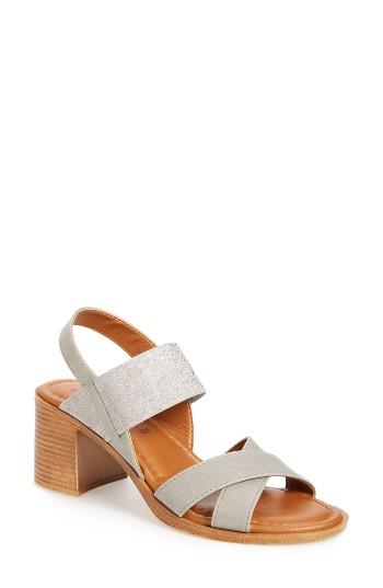 Women's Tuscany Perlita Strappy Block Heel Sandal N - Grey