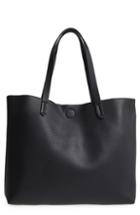 Bp. Contrast Lining Faux Leather Tote - Blue