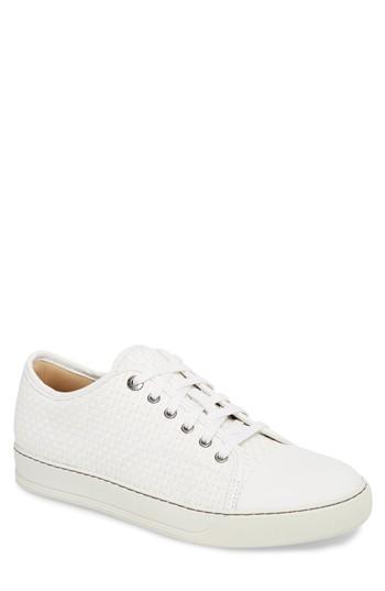 Men's Lanvin Woven Low Top Sneaker Us / 10uk - White