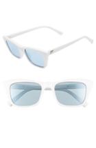 Women's Le Specs I Feel Love 51mm Cat Eye Sunglasses - Optic White