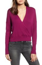 Women's Leith Rib Wrap Sweater - Purple