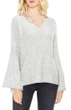 Women's Two By Vince Camuto Bell Sleeve Ribbed Sweater - Grey