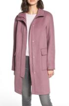 Women's Kenneth Cole New York Wool Blend Long Coat - Pink
