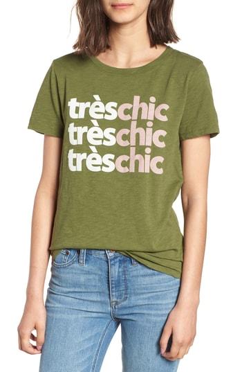 Women's J.crew Tres Chic Tee, Size - Pink