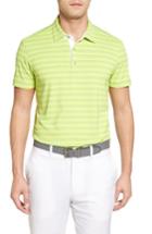 Men's Bobby Jones File Tech Stripe Golf Polo - Green