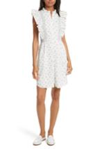 Women's La Vie Rebecca Taylor Breeze Print Ruffle Shirtdress - Ivory