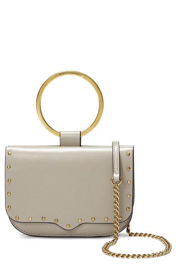 Rebecca Minkoff Ring Leather Crossbody Bag - Beige