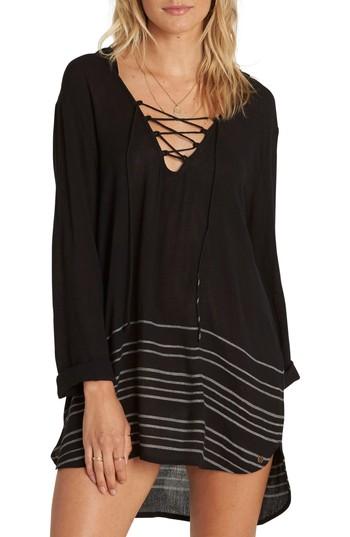 Women's Billabong Same Story Cover-up Tunic - Black