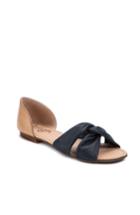 Women's Latigo Darcy Perforated Flat Sandal .5 M - Blue