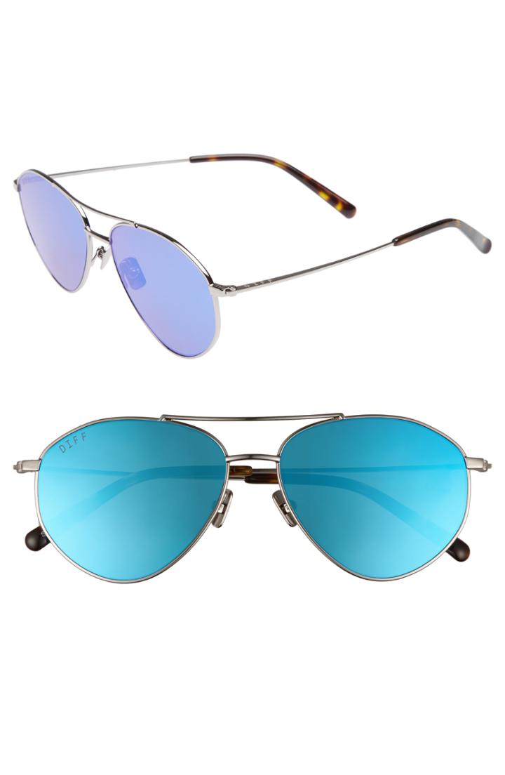 Women's Diff Scout 53mm Aviator Sunglasses -