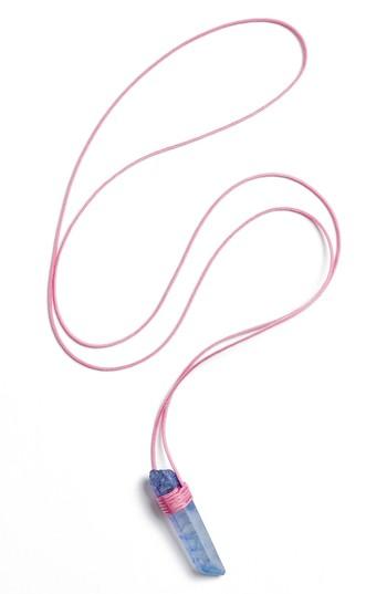 Women's Tina Lilienthal Blue-grey Quartz Pendant Necklace