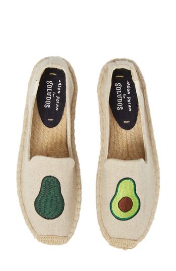 Women's Soludos Jason Polan Avocado Platform Espadrille M - Beige