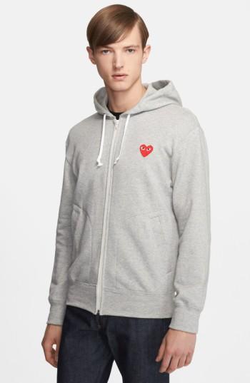 Men's Comme Des Garcons Play Zip Hoodie
