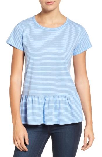 Women's Caslon Peplum Tee - Blue