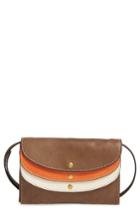 Women's Frye Adeline Leather Crossbody Wallet - Brown