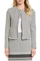 Women's Boss Komina Stripe Boucle Suit Jacket
