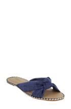 Women's Mia Riely Knotted Slide Sandal M - Blue