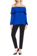 Women's Vince Camuto Ruffle Off The Shoulder Blouse - Blue