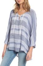 Women's Rails Lily Stripe Drawstring Top - Blue