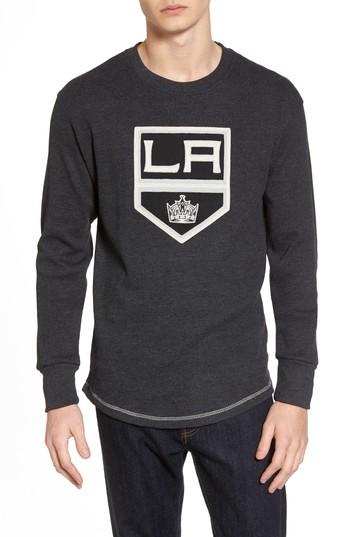 Men's American Needle Los Angeles Kings Embroidered Long Sleeve Thermal Shirt - Black