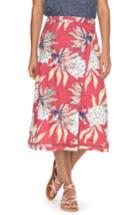 Women's Roxy Endless Valley Print Surplice Skirt - Pink