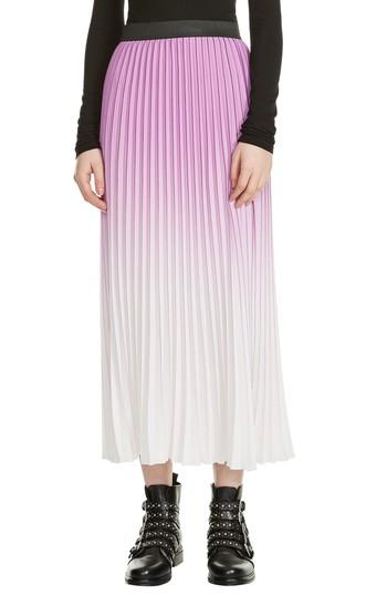 Women's Maje Jonael Pleated Midi Skirt - Purple
