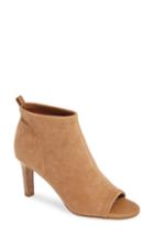Women's Taryn Rose Helene Peep Toe Bootie M - Beige