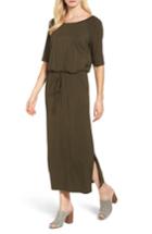 Women's Caslon Tie Waist Maxi Dress - Green