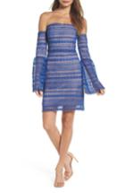 Women's Foxiedox Catalina Eyelet Off The Shoulder Dress - Blue