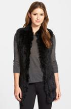 Women's Love Token Genuine Rabbit Fur & Knit Vest