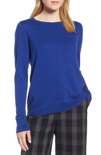 Women's 1901 Button Back Sweater - Blue