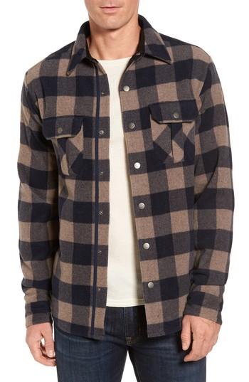 Men's Smartwool Anchor Line Flannel Shirt, Size - Blue