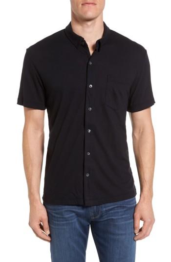 Men's James Perse Button Down Polo (s) - Black