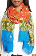 Women's Tory Burch Floral Oblong Scarf