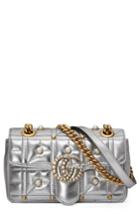 Gucci Mini Gg Marmont 2.0 Imitation Pearl Logo Matelasse Leather Shoulder Bag -